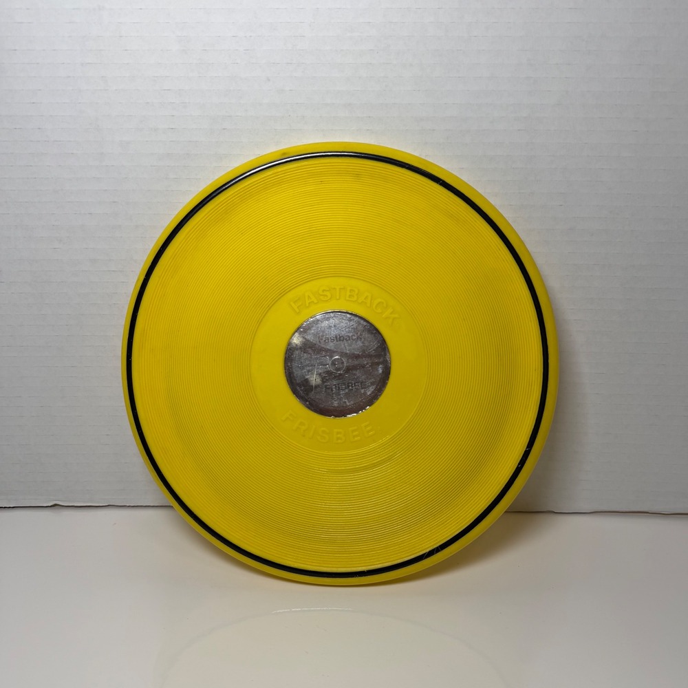 Vintage Wham-O Fastback Frisbee Yellow Irwin Toy Canada Patent 3359678 Disc